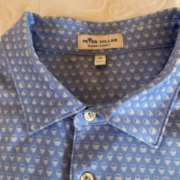 Peter Millar Short Sleeve Golf Polo Jersey Size XL - Picture 2 of 5